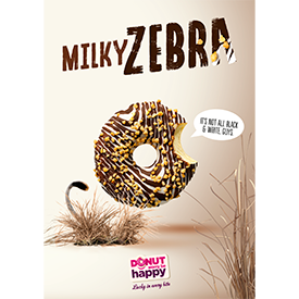 Poster Milky Zebra