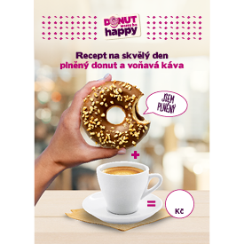 Vizuál donut + káva